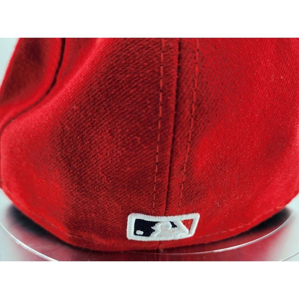 New Era Cool Base 59FIFTY MLB Philadelphia Phillies Red Fitted Hat Cap Size 7 - Picture 5 of 11